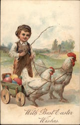 With Best Easter Wishes Postcard