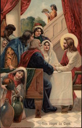 Jesus with People at the Wedding in Cana Postcard