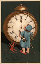 A prosperous and Happy New Year Postcard