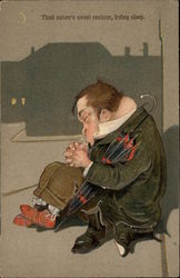 Tired nature's sweet restorer, balmy sleep Postcard