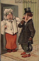 Oh, You're the Burglar, Are You? Postcard