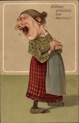 Retiring Gracefully and Cheerfully! Postcard