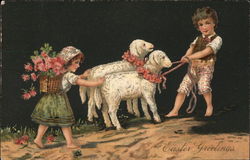 Easter Greetings Postcard