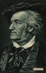 Portrait of Wagner Postcard Postcard