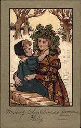 Child With Mother Postcard