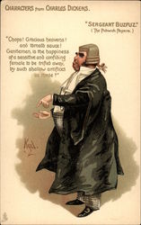 Characters from Charles Dickens - Sergeant Buzfuz Postcard