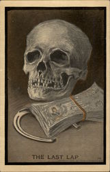Skull with Money and Horseshoe Death Postcard Postcard