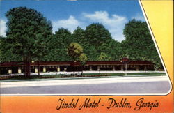 Tindol Motel Dublin, GA Postcard Postcard