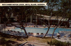 Buccaneer Motor Lodge Postcard