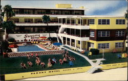 The Saxony Apartment Motel, Inc Postcard