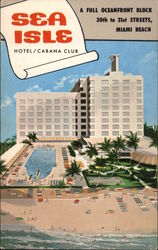 Sea Isle Hotel/Cabana Club Miami Beach, FL Postcard Postcard