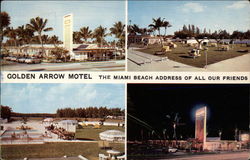 Golden Arrow Motel - The Miami Beach Address of All Our Friends Postcard