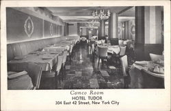Cameo Room, Hotel Tudor Postcard