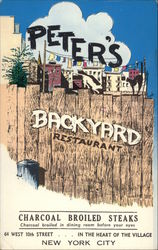 Peter's Backyard Restaurant Postcard