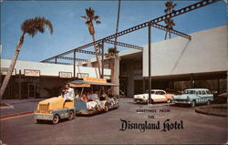 Disneyland Hotel Tram and Station Wagon Postcard