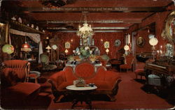 Red Parlor - Ye Olde Hoosier Inn Stockton, CA Postcard Postcard