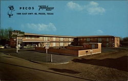 Pecos Travelodge Texas Postcard Postcard