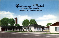 Gateway Motel Carson City, NV Postcard Postcard