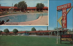 Sunset Motel Stroudsburg, PA Postcard Postcard