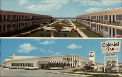 Colonial Inn Beach Resort Postcard