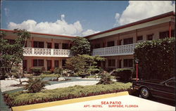 Sea Patio Apts & Motel Miami Beach, FL Postcard Postcard
