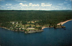 Twin Points Resort & Motel Postcard