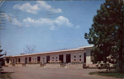 Burks Motel Alpena, MI Postcard Postcard