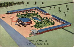 Edisto Motel Orangeburg, SC Postcard Postcard