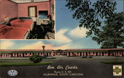 Bon Air Courts Allendale, SC Postcard Postcard