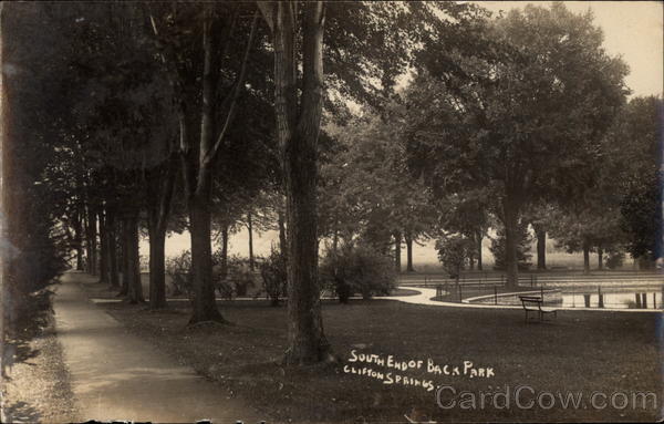 South End of Back Park Clifton Springs New York