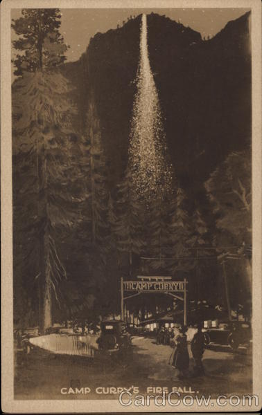 Camp Curry's Fire Wall Yosemite California Yosemite National Park