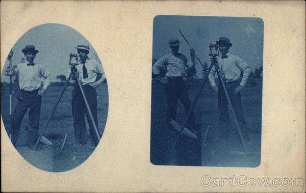 Two Land Surveyors Men