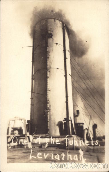 One of the Funnels on Leviathan Steamers