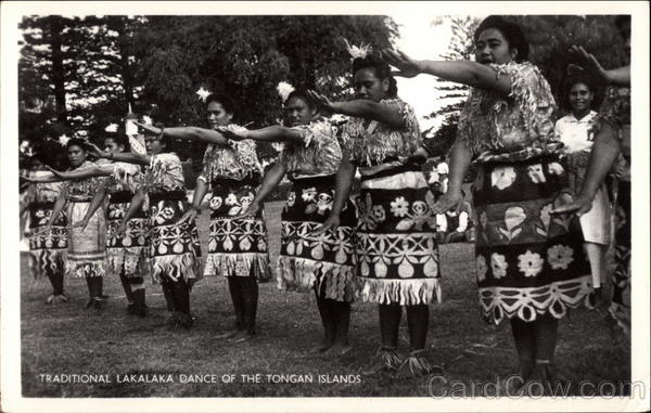 Traditional Lakalaka dance of the Tongan Islands Theatre