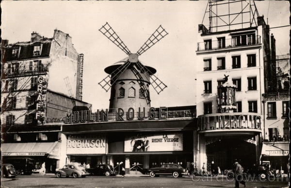 View of The Moulin Rouge Paris France