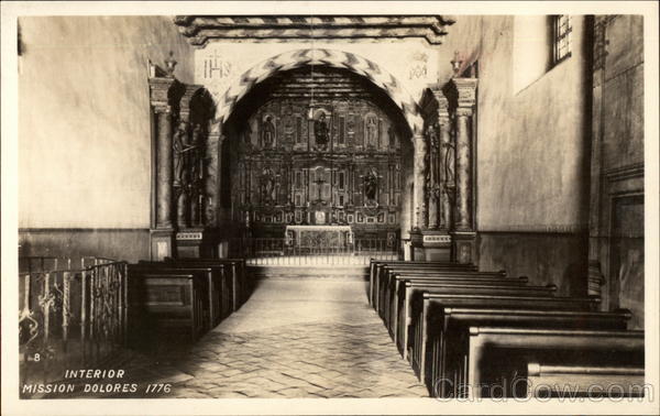 Interior, Mission Delores San Francisco California