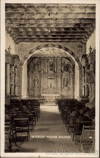 Interior of Mission Dolores San Francisco California