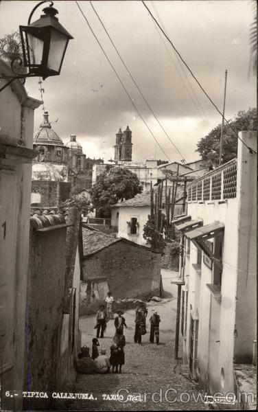 View Down Street Tipica Callejuela Mexico