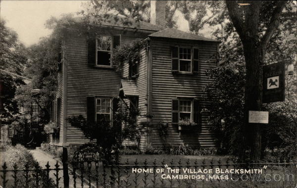 Home of The Village Blacksmith Cambridge Massachusetts
