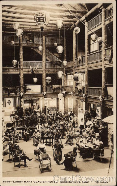 Lobby - Many Glacier Hotel Glacier National Park Montana