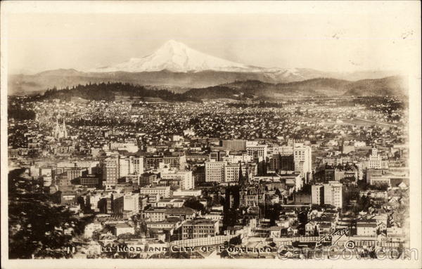 Mt. Hood and City of Portland Oregon
