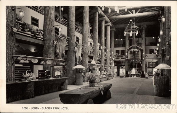 Lobby, Glacier Park Hotel Glacier National Park Montana