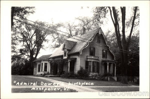 Admiral Dewey's Birthplace Montpelier Vermont