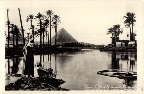 Flood Time near Pyramids Cairo Egypt Africa