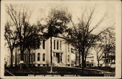 Bond County Court House Greenville, IL Postcard Postcard