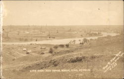 Oil Fields Along Dixon Creek Canyon Postcard