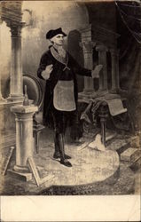 George Washington as a Mason Postcard