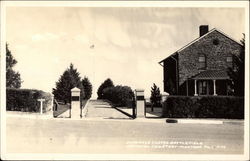 Entrance Custer Battlefield National Cemetery Postcard