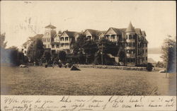 Hotel or Large Apartment Complex Postcard