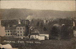 View of Town from East Hill Moravia, NY Postcard Postcard